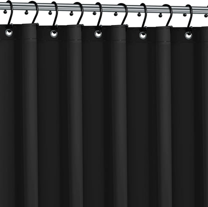 No Smell Shower Curtain Liner 72x72 White - PEVA Plastic Shower Curtain for Bathroom, PVC-Free Waterproof Shower Liner with Metal Grommets and Magnet-Weighted Bottom Hem - Washable Inner Liner