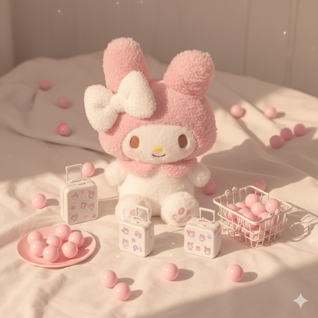 A-【Sanrio】Ensemble Valise de la Chance – Édition 14 po