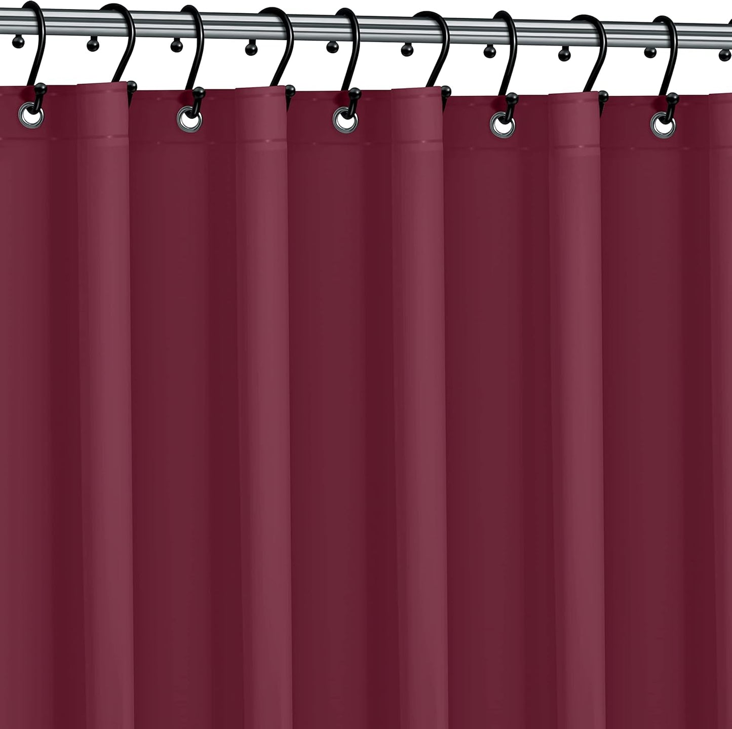No Smell Shower Curtain Liner 72x72 White - PEVA Plastic Shower Curtain for Bathroom, PVC-Free Waterproof Shower Liner with Metal Grommets and Magnet-Weighted Bottom Hem - Washable Inner Liner