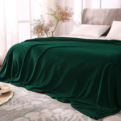 Fleece Blanket Black Throw Blankets for Couch & Bed, Luxury Plush Cozy Fuzzy Blanket 50x60 inches, Super Soft Warm Lightweight Throw Blanket for Travel Camping